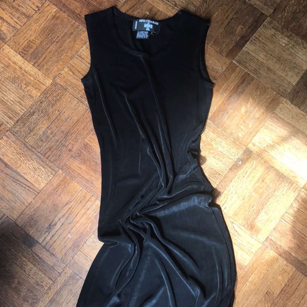 Kasper Black slinky petite maxi